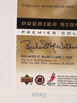 2003 Upper Deck Premiere Collection Autograph #S-WG Wayne Gretzky #7/50