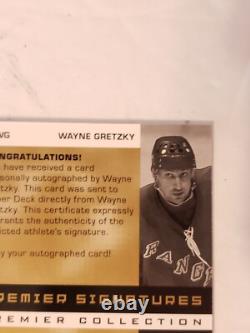 2003 Upper Deck Premiere Collection Autograph #S-WG Wayne Gretzky #7/50