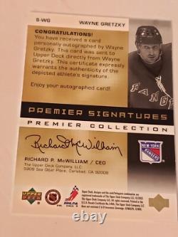 2003 Upper Deck Premiere Collection Autograph #S-WG Wayne Gretzky #7/50