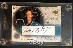 2003 Upper Deck Wayne Gretzky Script Three Legend Trilogy Autograph #S3-GR Mint