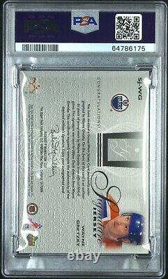 2003 Upper Deck Wayne Gretzky Signature Jersey Auto #sj-wg Psa 8