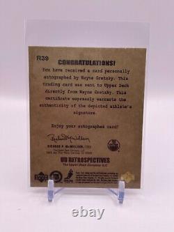 2003 Wayne Gretzky Upper Deck Retrospectives On Card Autograph #'d /25 Ssp R39