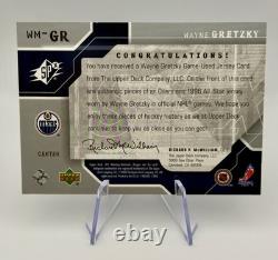 2003 Wayne Gretzky Upper Deck Spx Winning Materials #wm-gr /99 Game Used Oilers