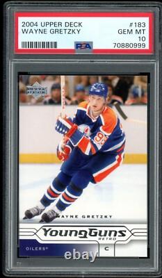 2004-05 Upper Deck #183 Wayne Gretzky Young Guns Retro PSA 10 Gem Mint