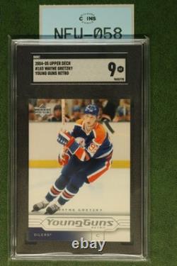 2004-05 Upper Deck #183 Wayne Gretzky Young Guns Retro Sgc 9 New-058
