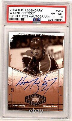 2004 Upper Deck Legendary Wayne Gretzky Legendary Signatures Auto PSA 8 NM-MT