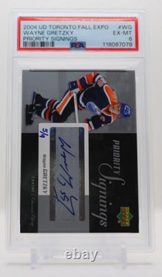 2004 Upper Deck Priority Signings Wayne Gretzky /9 PSA 6