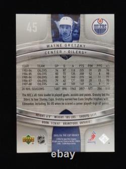 2005-06 Upper Deck The Cup Hockey #45 Wayne Gretzky Oilers HOF /249