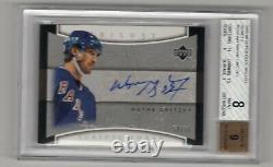 2005-06 Upper Deck Trilogy Scripts Three /50 Autograph Auto Wayne Gretzky Bgs 8