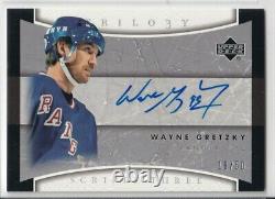 2005-06 Upper Deck Trilogy Scripts Wayne Gretzky AUTO /50 New York Rangers