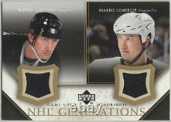 2005-06 Upper Deck Wayne Gretzky / Mario Lemieux NHL Generations Dual Jerseys