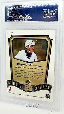 2005 Upper Deck MVP Wayne Gretzky Tribute To Greatness #TG4 PSA 10 Gem Mint