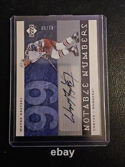 2005 Upper Deck Notable Numbers Wayne Gretzky #N-WG Autograph 81/99