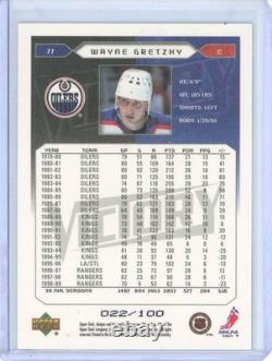 2005 Upper Deck Victory #77 Wayne Gretzky Gold /100