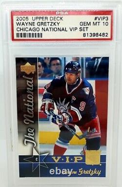 2005 Upper Deck Wayne Gretzky Chicago National VIP Set #VIP3 PSA 10 Gem Mint