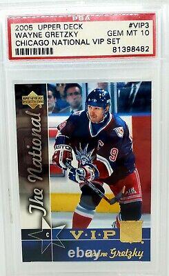 2005 Upper Deck Wayne Gretzky Chicago National VIP Set #VIP3 PSA 10 Gem Mint