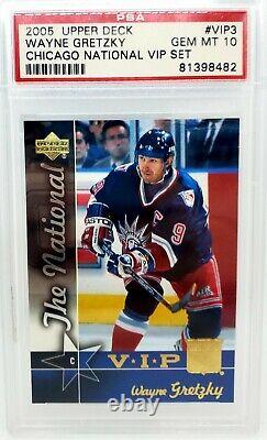 2005 Upper Deck Wayne Gretzky Chicago National VIP Set #VIP3 PSA 10 Gem Mint