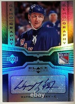 2005 Wayne Gretzky Ud Black Diamond Gemography Refractor Autograph Card #g-wg Sp