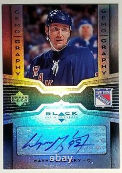 2005 Wayne Gretzky Ud Black Diamond Gemography Refractor Autograph Card #g-wg Sp