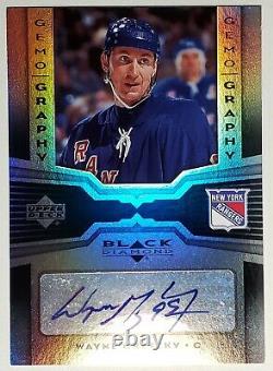 2005 Wayne Gretzky Ud Black Diamond Gemography Refractor Autograph Card #g-wg Sp