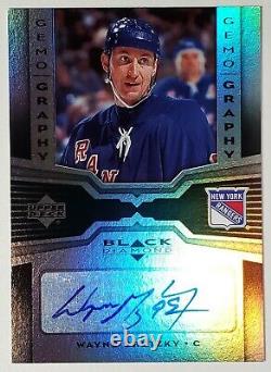 2005 Wayne Gretzky Ud Black Diamond Gemography Refractor Autograph Card #g-wg Sp