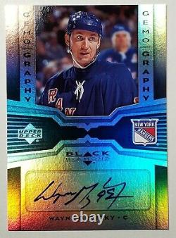 2005 Wayne Gretzky Ud Black Diamond Gemography Refractor Autograph Card #g-wg Sp