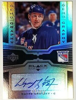 2005 Wayne Gretzky Ud Black Diamond Gemography Refractor Autograph Card #g-wg Sp