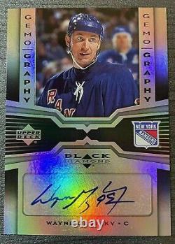 2005 Wayne Gretzky Ud Black Diamond Gemography Refractor Autograph Card #g-wg Sp