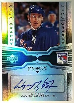 2005 Wayne Gretzky Ud Black Diamond Gemography Refractor Autograph Card #g-wg Sp