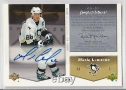 2006-07 Upper Deck MVP Autographs #OAGL Wayne Gretzky / Mario Lemieux AUTO SP