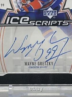 2006-07 Upper Deck Trilogy IS-WG Wayne Gretzky Ice Scripts Auto SGC 7