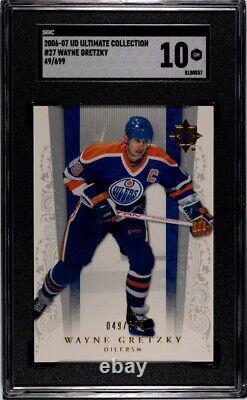 2006-07 Upper Deck Ultimate Collection Wayne Gretzky /699 Edmonton Oilers SGC 10