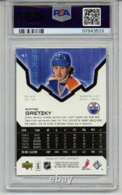 2006 Upper Deck Spx Wayne Gretzky Card Edmonton Oilers Psa 10 Low Pop Very Rare