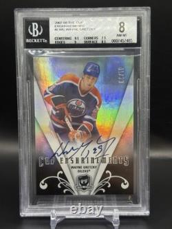 2007-08 UD The Cup Wayne Gretzky Enshrinements Auto /50 BGS 8 /10 Auto