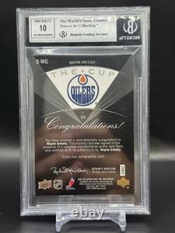 2007-08 UD The Cup Wayne Gretzky Enshrinements Auto /50 BGS 8 /10 Auto
