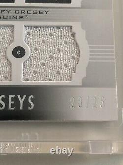 2007-08 Upper Deck Ultimate Trios Jerseys /25 Gretzky Lemieux Crosby Game Used