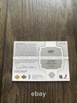 2007 Upper Deck Ultimate Wayne Gretzky Auto Dual Relic /25 Game Used Kings
