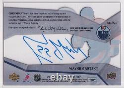 2008-09 Upper Deck Ice Glacial Graphs #GGWG Wayne Gretzky SP AUTO OILERS