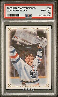 2008-09 Upper Deck Masterpieces #38 Wayne Gretzky PSA 10 GEM MINT ICONIC PHOTO