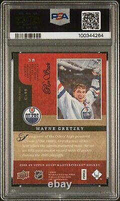 2008-09 Upper Deck Masterpieces #38 Wayne Gretzky PSA 10 GEM MINT ICONIC PHOTO