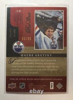 2008-09 Upper Deck Masterpieces 5/25 red #38 Wayne Gretzky