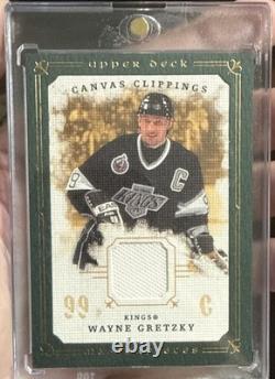 2008-09 Upper Deck Masterpieces Canvas Clippings Wayne Gretzky #CC-WG Green