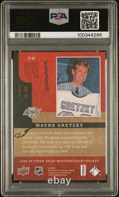2008-09 Upper Deck Masterpieces Wayne Gretzky LA KINGS PSA 10 GEM MINT