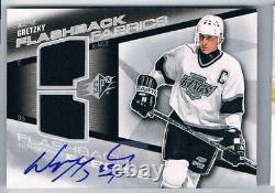 2008-09 Upper Deck Spx Flashback Fabrics Sp Wayne Gretzky Auto Dual Jerseys 1