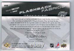 2008-09 Upper Deck Spx Flashback Fabrics Sp Wayne Gretzky Auto Dual Jerseys 1