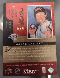 2008 UD Masterpieces Red Wayne Gretzky 10/25 JC