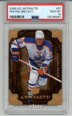 2008 Upper Deck Artifacts #57 Wayne Gretzky Card Oilers Psa 10 Low Pop Rare