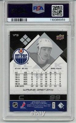 2008 Upper Deck Black Diamond #175 Wayne Gretzky Card Oilers Psa 10 Low Pop Rare