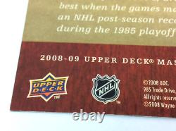 2008 Upper Deck Masterpieces XL-WG Wayne Gretzky Blue Border Oversized Card