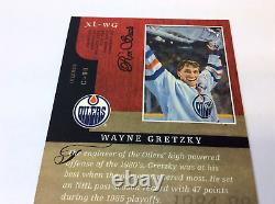 2008 Upper Deck Masterpieces XL-WG Wayne Gretzky Blue Border Oversized Card